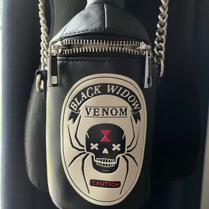 Fine by me, Halloween handbag, black widow venom bag   just perfect for Hallowee